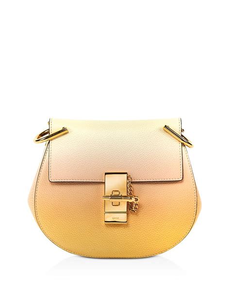 Chloé Drew Mini Shaded Saddle Shoulder Bag .